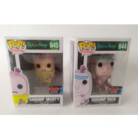♥ 2 FUNKO POP RICK AND MORTY 644 645 SHRIMP 2019 FALL CONVENTION LIMITER EDITION