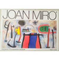 ♥ JOAN MIRO' Poster originale Solomon Guggenheim Museum 1986 litografia offset