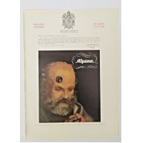 ♥ PUBBLICITA' 1950 OROLOGI ALPINA RITAGLIO DI GIORNALE 34x24 cm