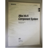 ♥ SONY MINI-HI-FI COMPONENT SYSTEM FH-B510 MHC-510 MANUALE D'USO ISTRUZIONI M54