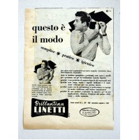 PUBBLICITA' 1957 BRILLANTINA LINETTI  RITAGLIO GIORNALE vintage