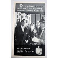 PUBBLICITA' 1961 PROFUMO ATKINSON LAVENDER vintage RITAGLIO GIORNALE