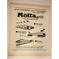 PUBBLICITA' 1964 MOTTAgrill MOTTA Somaglia Cantagallo Teano RITAGLIO GIORNALE